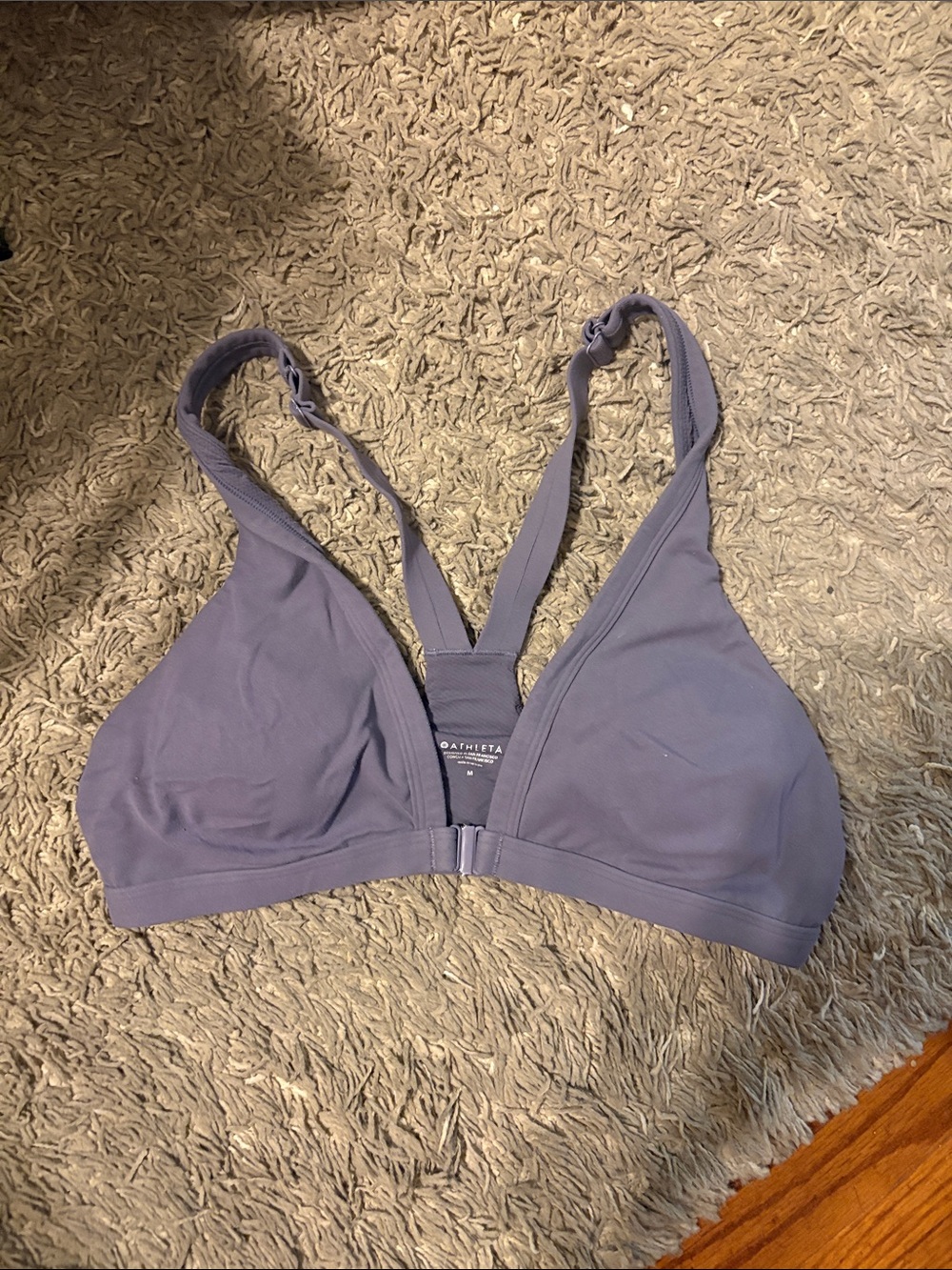 Athleta Dusty Lavender Wireless V-Back Bralette